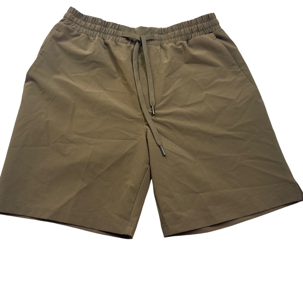 Mens Row Arise 7" Short Stone Gray Recycled Polyester Size Small athletic